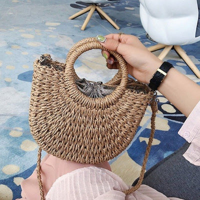 Bolsa Crossbody Tejida Artesanal - Bolso de Paja Hecho a Mano - Image 8