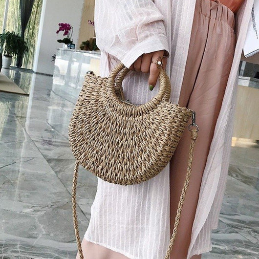 Bolsa Crossbody Tejida Artesanal - Bolso de Paja Hecho a Mano - Image 10