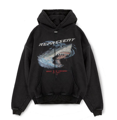 Sudadera Retro Hip Hop Tiburón Reaper - Image 6