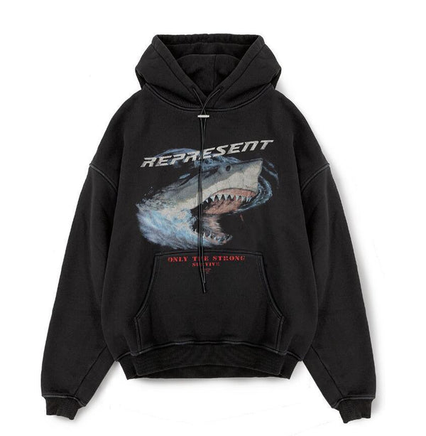 Sudadera Retro Hip Hop Tiburón Reaper