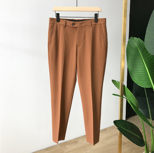 Pantalones Casuales Hombre Corte Coreano Ajuste Vertical - Image 3