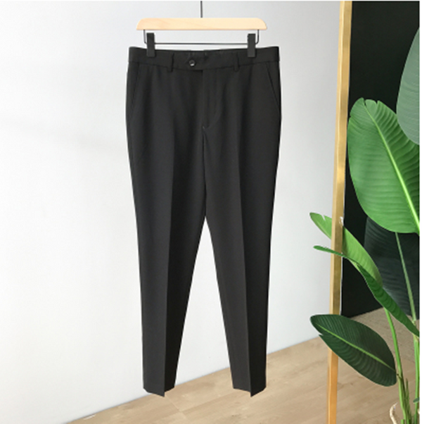 Pantalones Casuales Hombre Corte Coreano Ajuste Vertical