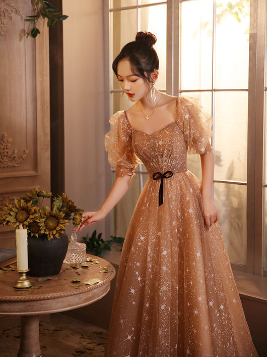 Vestido de Noche Elegante con Falda Voluminosa Estilo Francés - Image 9