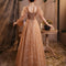 Vestido de Noche Elegante con Falda Voluminosa Estilo Francés