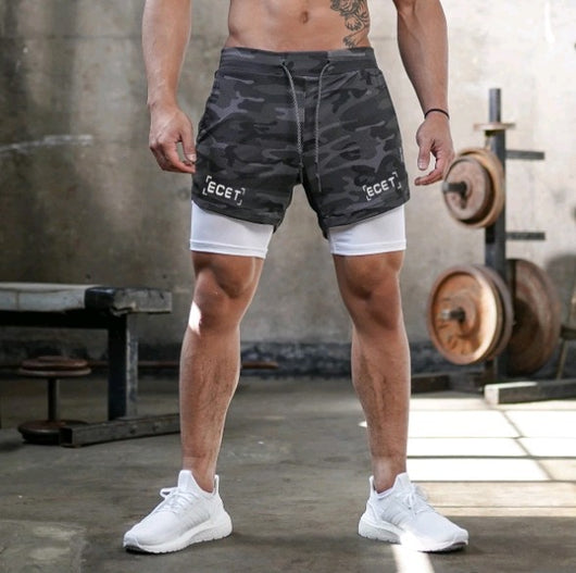 Pantalones de Fitness Transpirables de Doble Capa para Hombre - Image 20