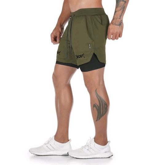Pantalones de Fitness Transpirables de Doble Capa para Hombre - Image 10
