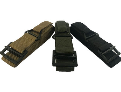 Cinturón Táctico Nylon Canvas Negro Hawk para Rescate y Rappel - Image 6