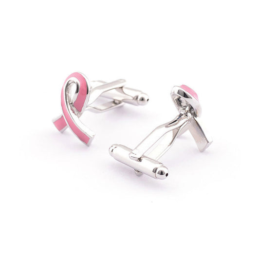 Gemelos Elegantes con Moño Rosa - Accesorios Sofisticados para Hombre - Image 2