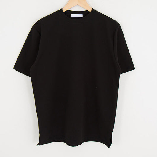 Camiseta Básica Hombre Cuello Alto Algodón Puro Corte Holgado - Image 9