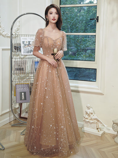 Vestido de Gala Elegante Cielo Estrellado para Anfitriona de Eventos - Image 10