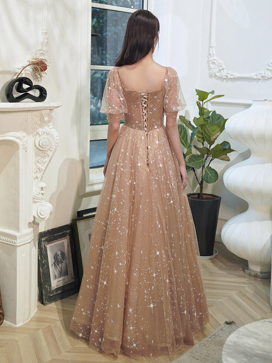 Vestido de Gala Elegante Cielo Estrellado para Anfitriona de Eventos - Image 3