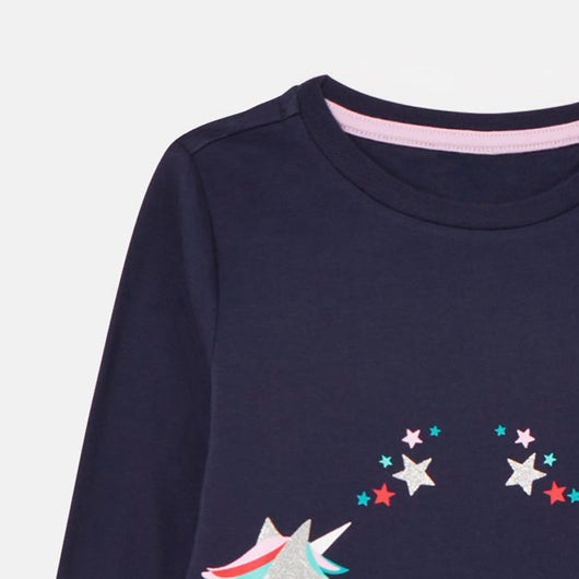 Playera Infantil de Manga Larga con Cuello Redondo y Diseño Cartoon - Image 4