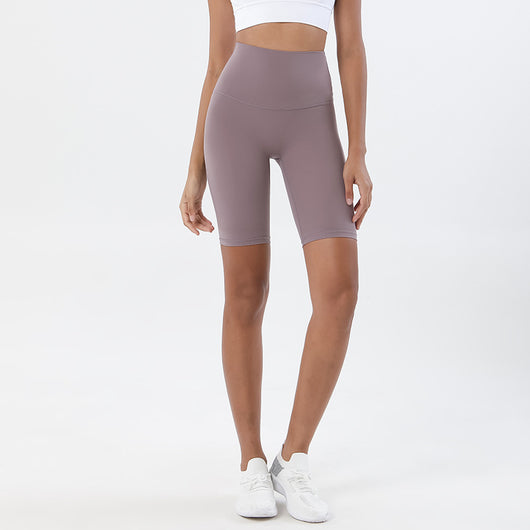 Pantalones Yoga Cintura Alta Levanta Glúteos Shorts Ajustados Cinco Puntos - Image 13
