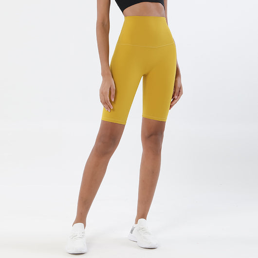 Pantalones Yoga Cintura Alta Levanta Glúteos Shorts Ajustados Cinco Puntos - Image 12