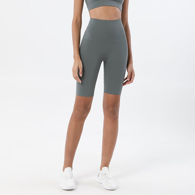 Pantalones Yoga Cintura Alta Levanta Glúteos Shorts Ajustados Cinco Puntos - Image 5