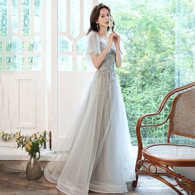Vestido de Noche Elegante y Ligero para Banquetes