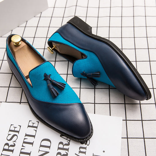 Zapatos de Cuero Casual con Punta Afilada para Hombre - Image 2