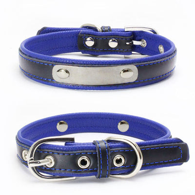 Collar Doble de Cuero con Refuerzo para Correa de Perro - Image 3