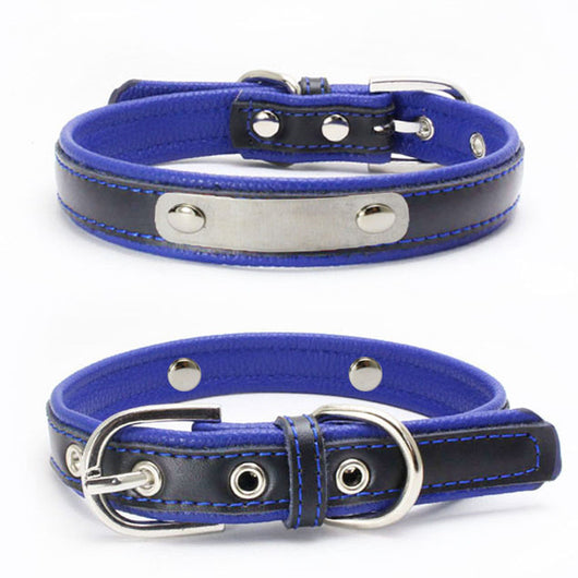 Collar Doble de Cuero con Refuerzo para Correa de Perro - Image 19