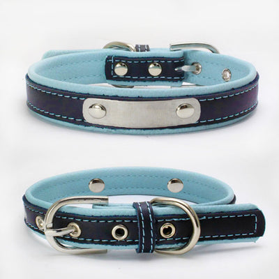 Collar Doble de Cuero con Refuerzo para Correa de Perro - Image 4