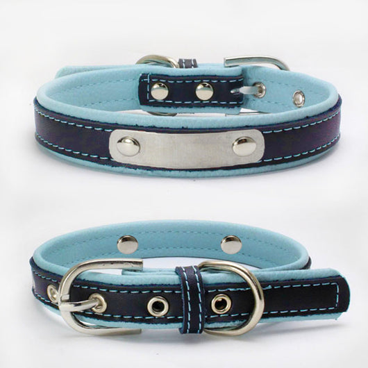 Collar Doble de Cuero con Refuerzo para Correa de Perro - Image 20