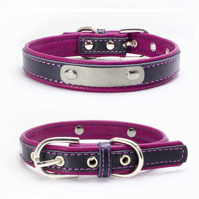 Collar Doble de Cuero con Refuerzo para Correa de Perro - Image 5