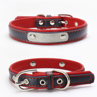 Collar Doble de Cuero con Refuerzo para Correa de Perro - Image 23