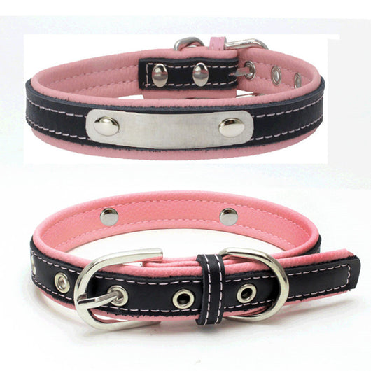 Collar Doble de Cuero con Refuerzo para Correa de Perro - Image 7