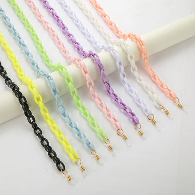 Cadena para Lentes de Acrílico con Diseño de Dientes en Colores Pastel