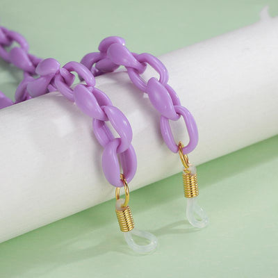 Cadena para Lentes de Acrílico con Diseño de Dientes en Colores Pastel - Image 6