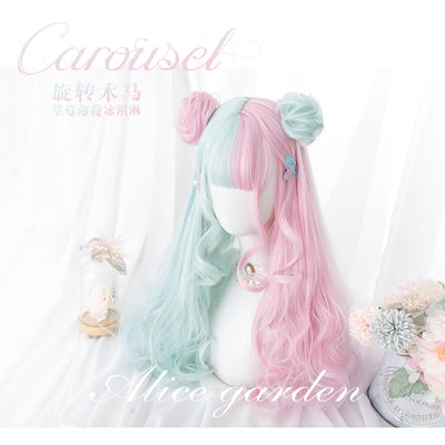 Peluca Lolita Harajuku Soft Girl Rizos Largos Color Macaron - Image 6