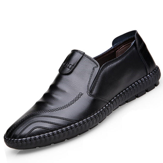 Zapatos de Cuero Casual Británicos Transpirables para Hombre - Image 7