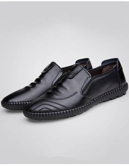 Zapatos de Cuero Casual Británicos Transpirables para Hombre