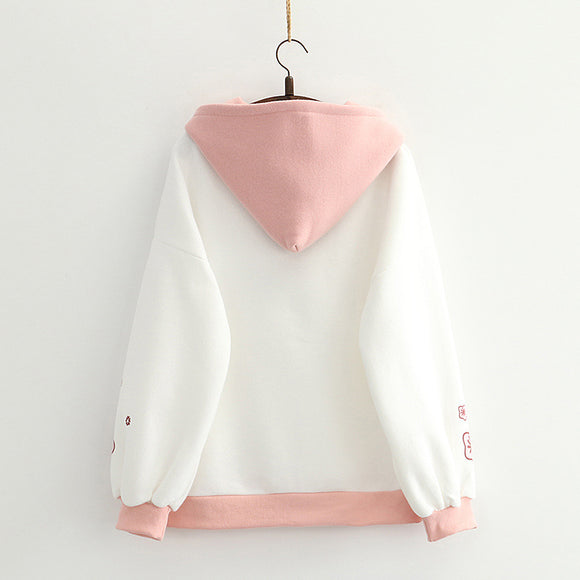 Sudadera con Capucha Acolchada para Niña - Abrigo Cálido Estilo Fresco