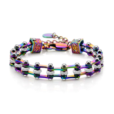 Pulsera de Acero Titanio para Motocicleta y Bicicleta
