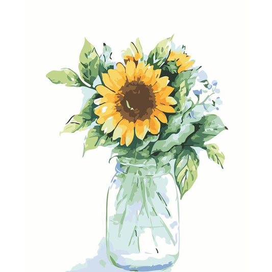 Cuadro de Óleo - Botella de Aceite de Girasol
