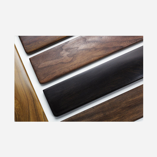 Reposamuñecas de Madera Maciza para Teclado Mecánico