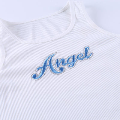Musculosa Deportiva Ajustada con Estampado Make Letter - Image 15