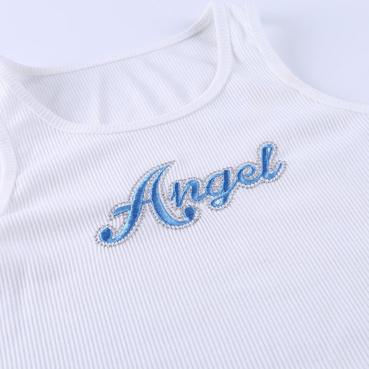 Musculosa Deportiva Ajustada con Estampado Make Letter - Image 15