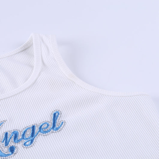 Musculosa Deportiva Ajustada con Estampado Make Letter - Image 18