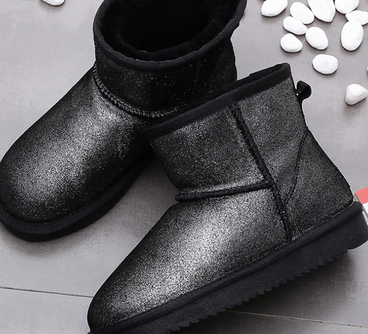 Botas de Nieve Cortas para Mujer con Forro Cálido y Terciopelo - Image 20