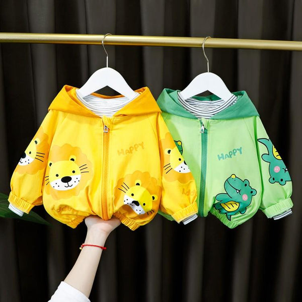 Chaqueta Casual Multicolor con Estampados Divertidos para Bebés y Niñas