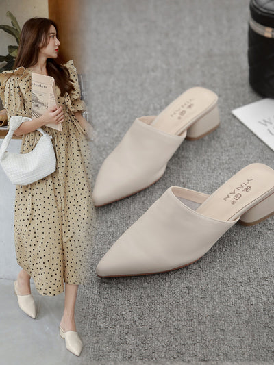 Mules de Cuero Suave con Puntera Afilada y Soporte Ergonómico - Image 10