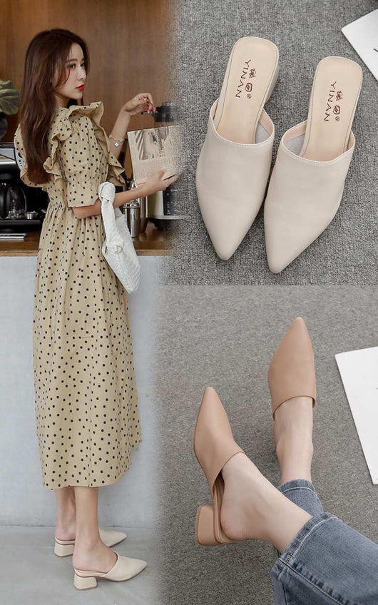 Mules de Cuero Suave con Puntera Afilada y Soporte Ergonómico - Image 11