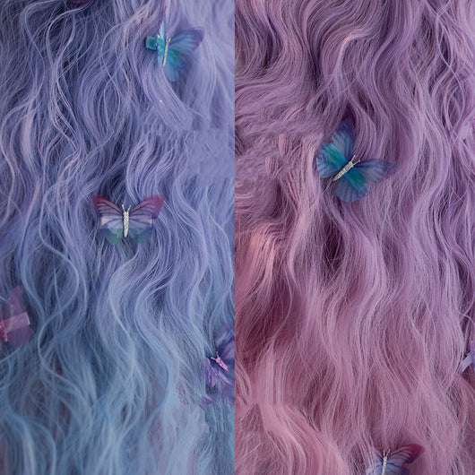Peluca Lolita Harajuku Soft Girl Rizos Largos Colores Pastel - Image 8