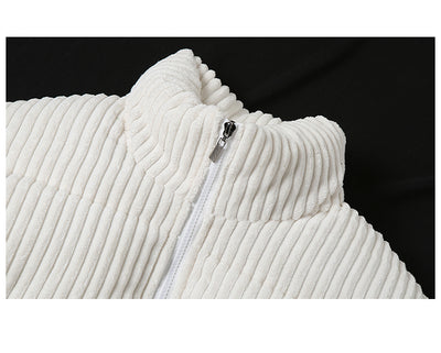 Chaqueta Corta Acolchada para Mujer Cuello Alto Cintura Marcada - Image 20