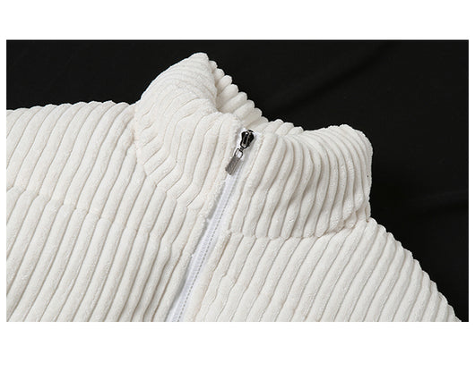 Chaqueta Corta Acolchada para Mujer Cuello Alto Cintura Marcada - Image 10