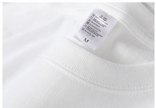 Camiseta de Algodón Puro Manga Larga Holgada Unisex Color Liso - Image 16