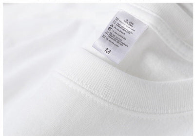 Camiseta de Algodón Puro Manga Larga Holgada Unisex Color Liso - Image 7