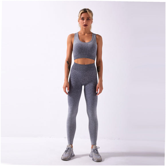 Pantalón Deportivo Tiburón Tie-Dye Sin Costuras con Sujetador Integrado